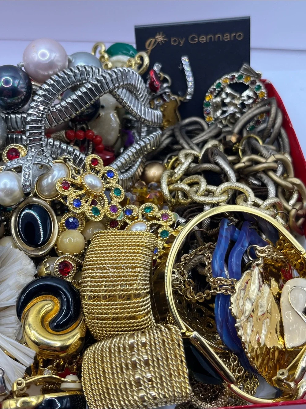 Jewelry Lot Gold Tone Mixed Craft Junk Wearable Harvest Resell